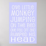 Monkey Jumping On The Bed Print