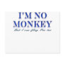 Monkey Love Fling Poo Funny Post Card
