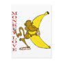 Monkey Love Fling Poo Funny Post Card