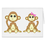 Monkey Love Greeting Card