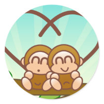 Monkey Love stickers