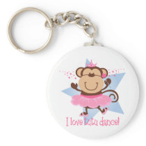 Monkey Love Tutu Dance Keychain