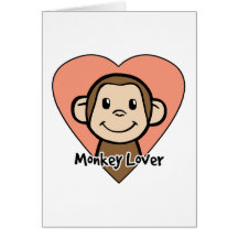 Monkey Lover Greeting Cards