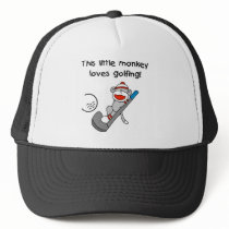 Monkey Loves Golfing hats by sport_shop Monkey Loves Golfing hats