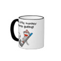 Monkey Loves Golfing mugs