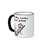 Monkey Loves Golfing mugs