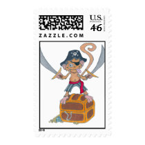 Monkey Matie the pirate monkey stamps