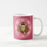 Monkey Me Pink Love mug