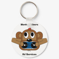 Monkey Mixers DJ Services Keychain