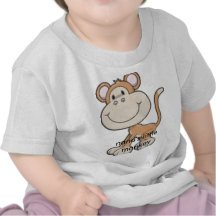 monkey, nana's little monkey t-shirts