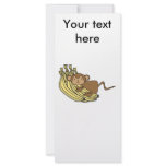 Monkey on bananas rack card template