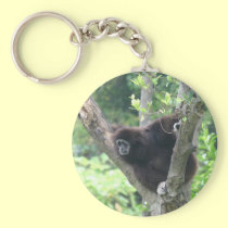 Monkey on tree keychains