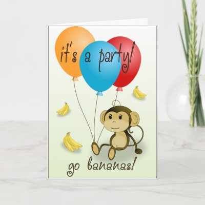 monkey party print