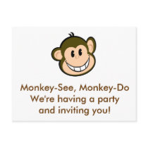 Monkey Party postcards