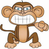Monkey photo sculptures