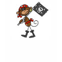 Monkey Pirate With Flag Tshirts and Gifts shirt