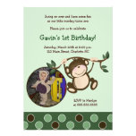 MONKEY PLAY *PHOTO* Birthday invitation 5x7