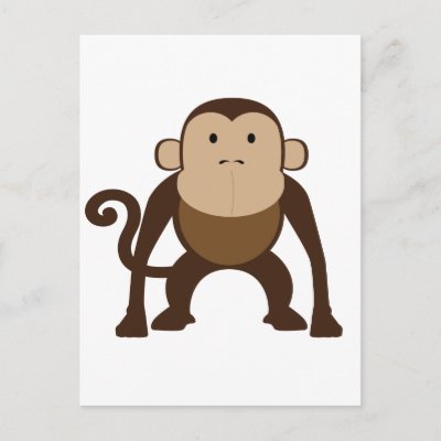 Monkey Post Card