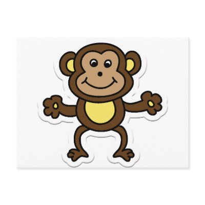 monkey post cards