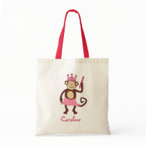 Monkey Princess 1st Birthday bags