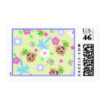 monkey print  allover stamp