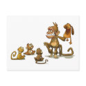 Monkey Puppet Postcard by stlewis75 Monkey Puppet Postcard