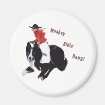 Monkey Ridin' Dawg Magnet