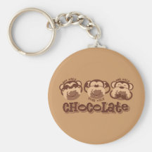 Monkey See Chocolate Key Chains