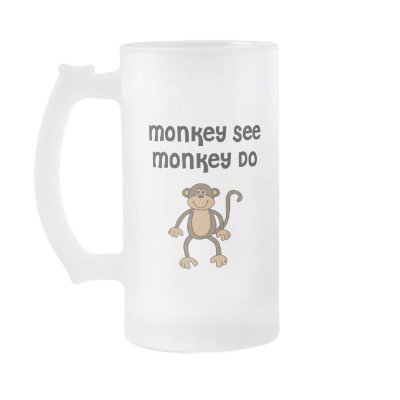 Monkey See, Monkey Do coffee mugs