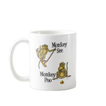 Monkey See Monkey Poo Coffee Mug