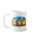 Monkey See Speak Hear  mugs