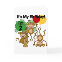 Monkey Shine 2nd Birthday Tshirts and Gifts Cards