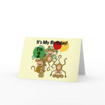 Monkey Shine 2nd Birthday Tshirts and Gifts cards
