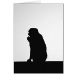 Monkey  Silhouette cards