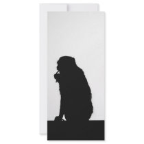 Monkey  Silhouette rack cards