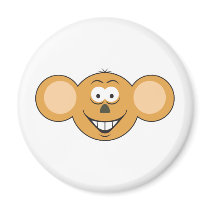Monkey Smiley Face magnets by doonidesigns Monkey Smiley Face magnets