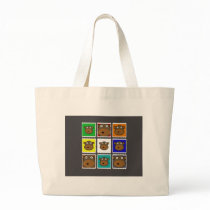 Monkey Stamp Grey bags