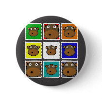 Monkey Stamp Grey buttons