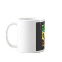 Monkey Stamp Grey mugs by NM_Designs Monkey Stamp Grey mugs