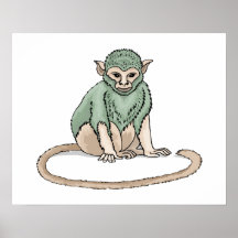 Monkey Stare Poster