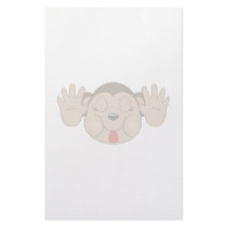 Monkey Sticking Out Tongue stationery by mydeas Monkey Sticking Out Tongue stationery