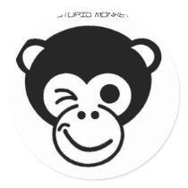 Monkey, stupid monkey stickers