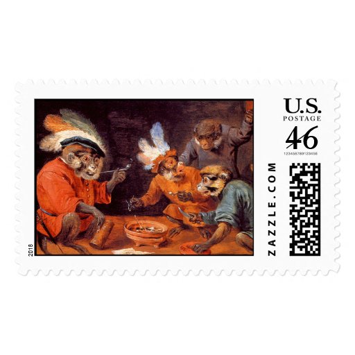 Monkey Tavern Postage Stamps - Large