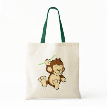 Monkey tote bag