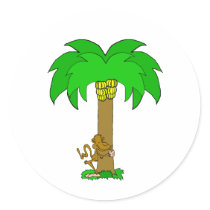 Monkey Tree Hugger stickers by shopaholicchick Monkey Tree Hugger stickers