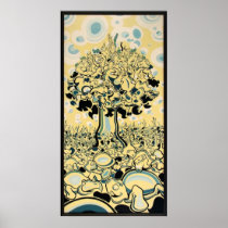 Monkey Tree Poster