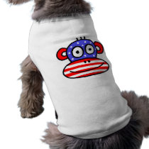 monkey USA pet clothing by jeleneart monkey USA pet clothing