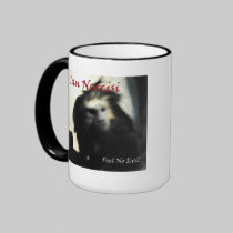 MONKEY W FEEL NO EVIL 2 SIDES mugs
