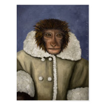 Monkey Wearing Jacket postcards