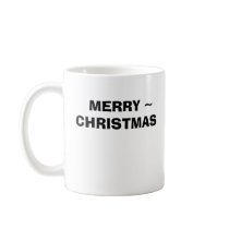 MONKEY WITH SANTA HAT AND BANANA, MERRY ~, CHRI... mugs